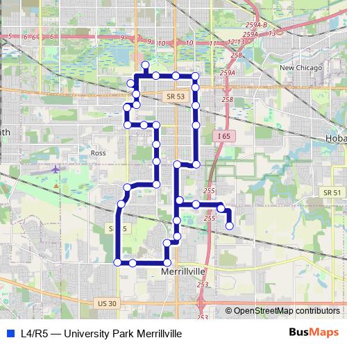 L4/R5 bus Line Map