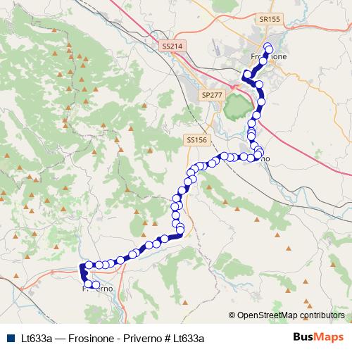 Lt633a bus Line Map