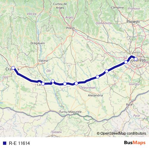 R-E 11614 rail Line Map