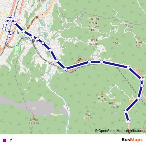 Ｙ bus Line Map