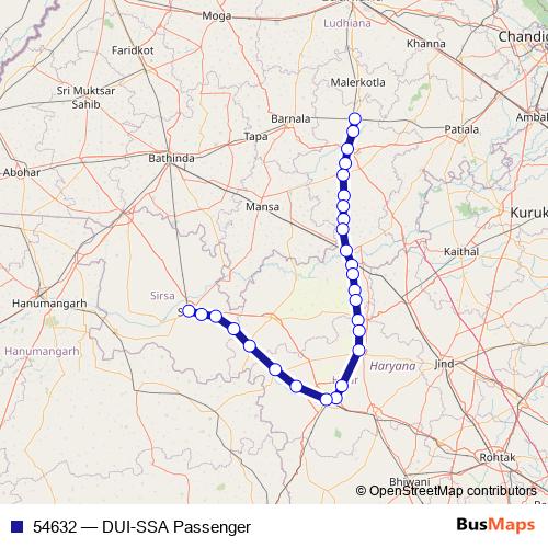 54632 rail Line Map