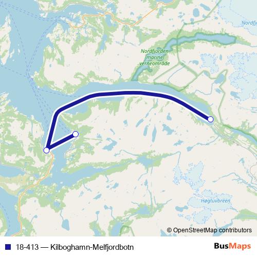 18-413 ferry Line Map