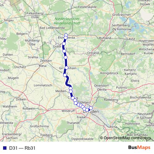 D31 rail Line Map