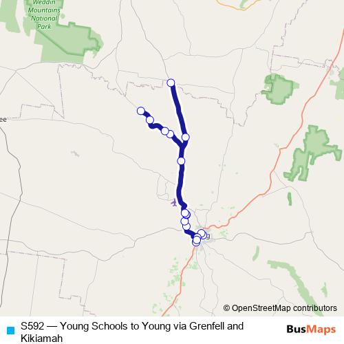 S592 bus Line Map
