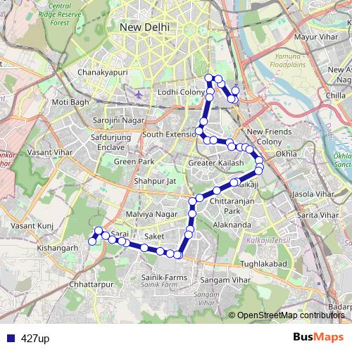 427up bus Line Map