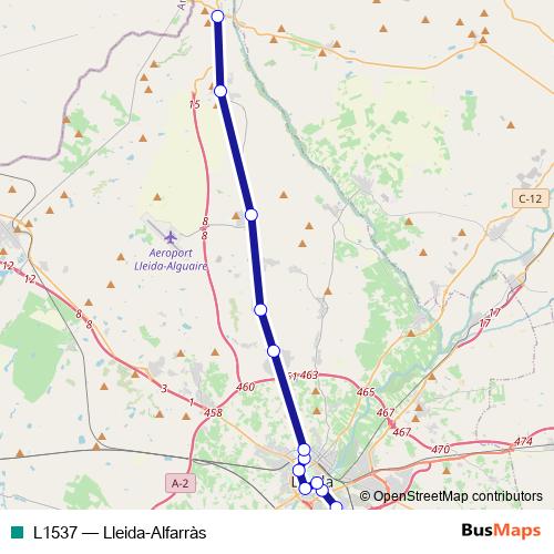 L1537 bus Line Map