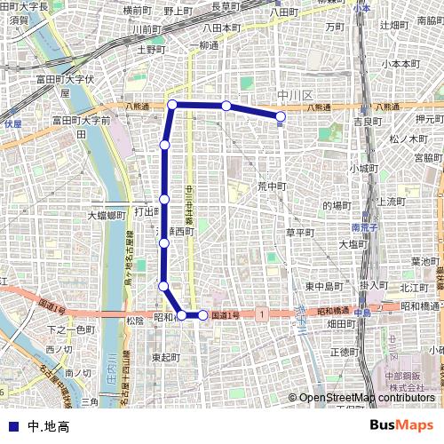 中.地高 bus Line Map