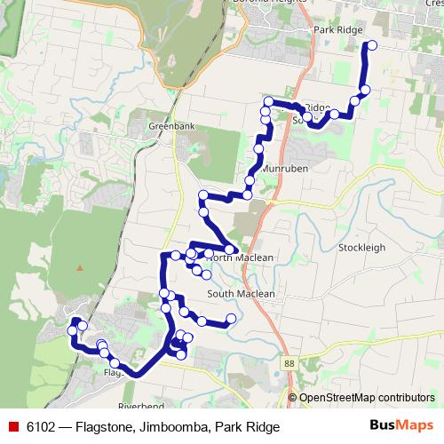 6102 bus Line Map