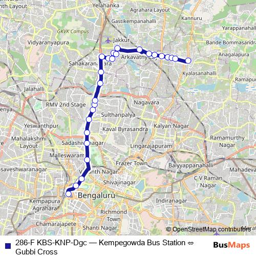 286-F KBS-KNP-Dgc bus Line Map