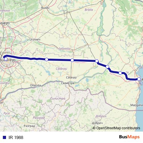 IR 1988 rail Line Map