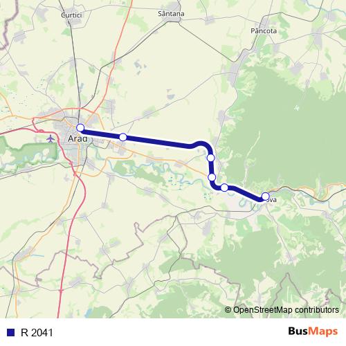 R 2041 rail Line Map