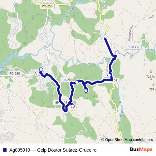 Xg835010 bus Line Map