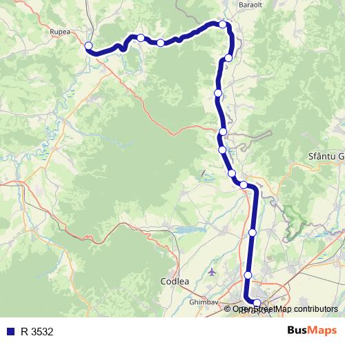 R 3532 rail Line Map