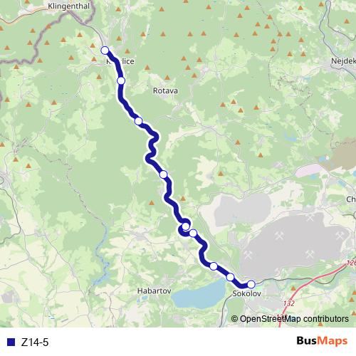 Z14-5 rail Line Map