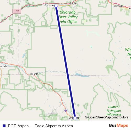 EGE-Aspen bus Line Map