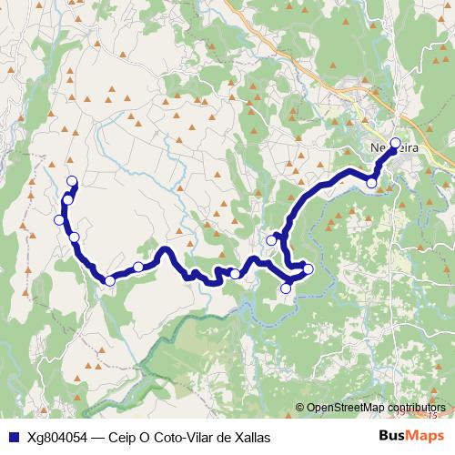 Xg804054 bus Line Map