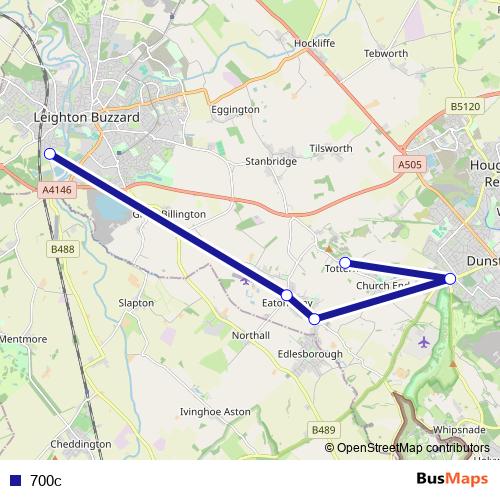700c bus Line Map