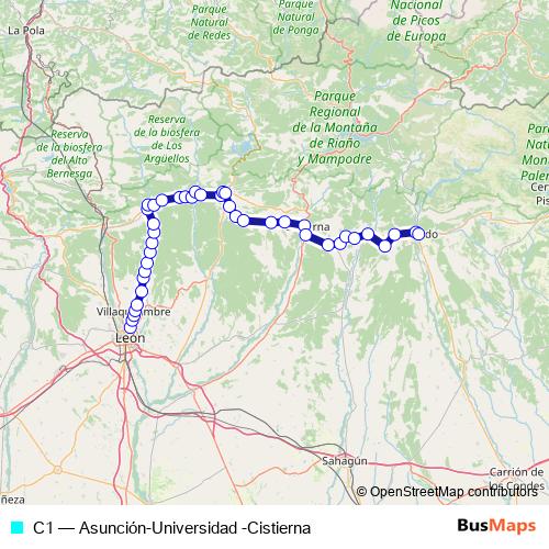 C1 rail Line Map