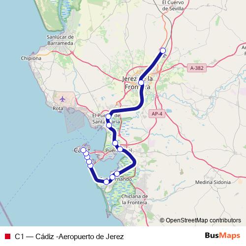 C1 rail Line Map