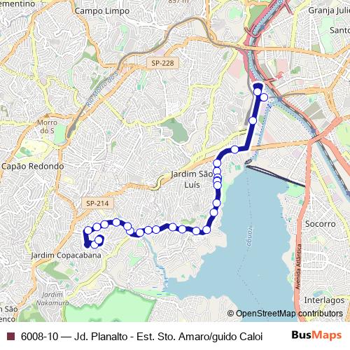 6008-10 bus Line Map