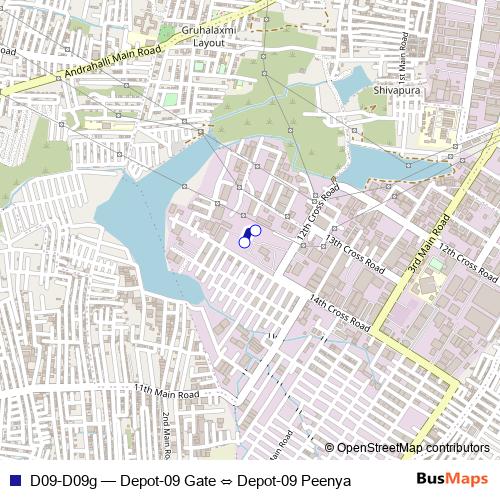 D09-D09g bus Line Map
