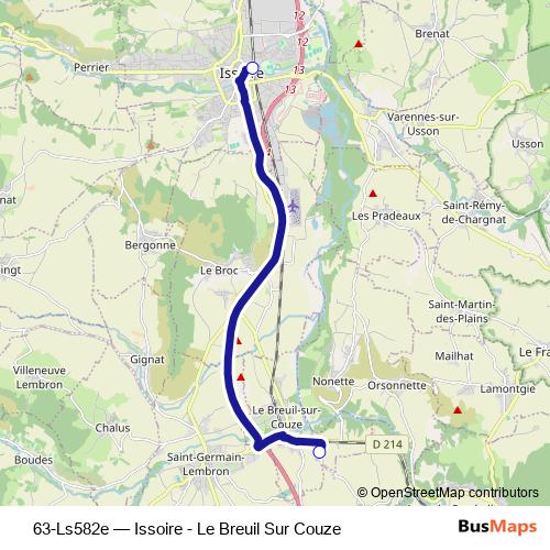 63-Ls582e bus Line Map