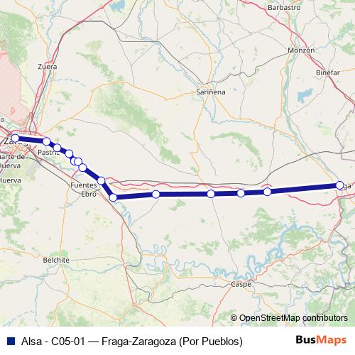 Alsa - C05-01 bus Line Map
