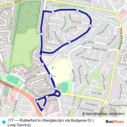 177 bus Line Map