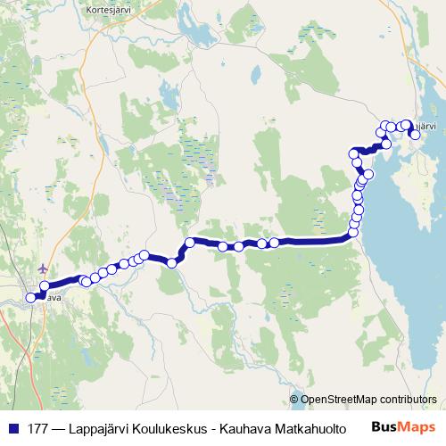 177 bus Line Map