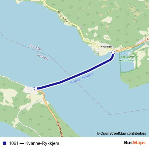 1061 ferry Line Map