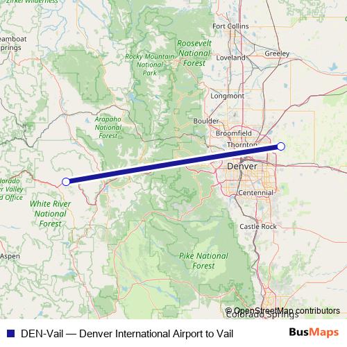 DEN-Vail bus Line Map
