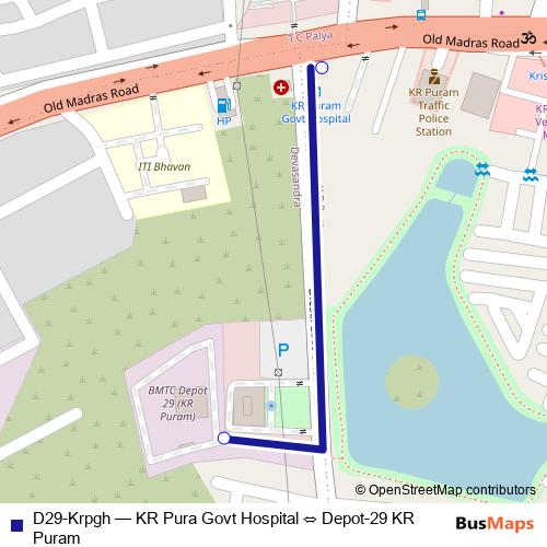 D29-Krpgh bus Line Map