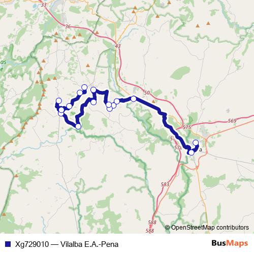 Xg729010 bus Line Map