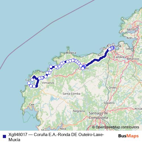 Xg848017 bus Line Map
