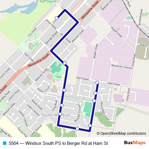 5504 bus Line Map