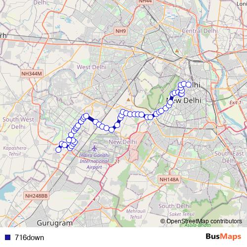 716down bus Line Map