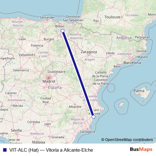 VIT-ALC (Hat) air Line Map