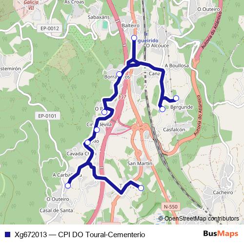 Xg672013 bus Line Map