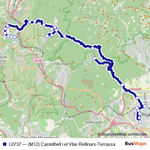 L0737 bus Line Map