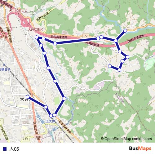 大05 bus Line Map