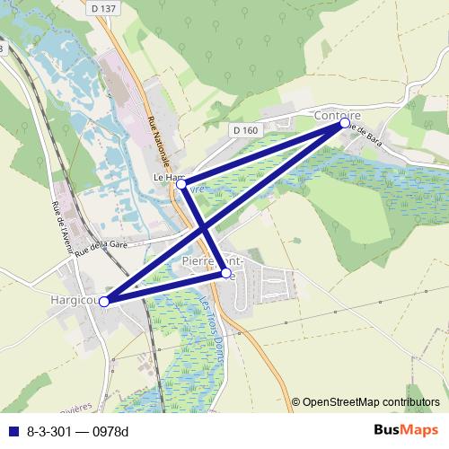 8-3-301 bus Line Map