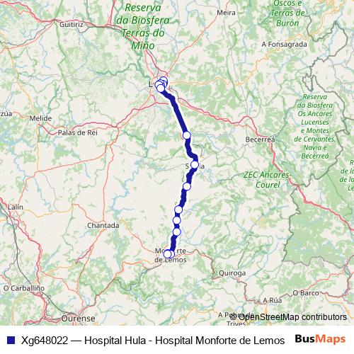 Xg648022 bus Line Map