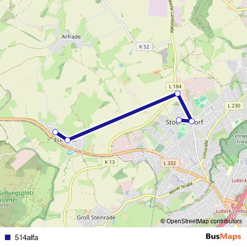 514alfa bus Line Map