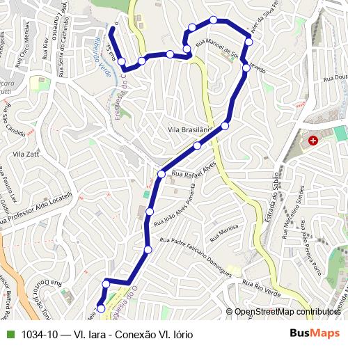 1034-10 bus Line Map