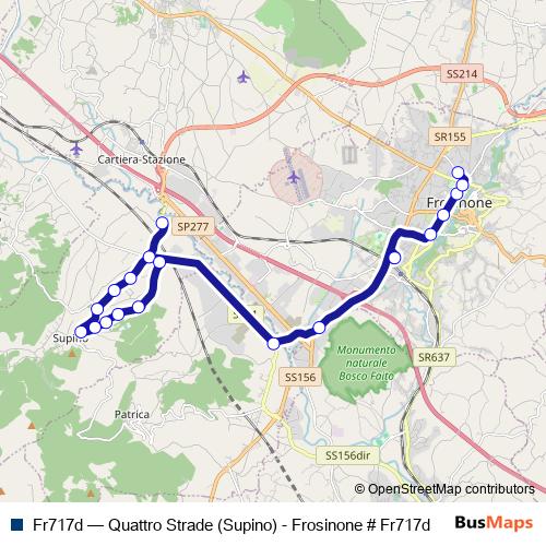 Fr717d bus Line Map
