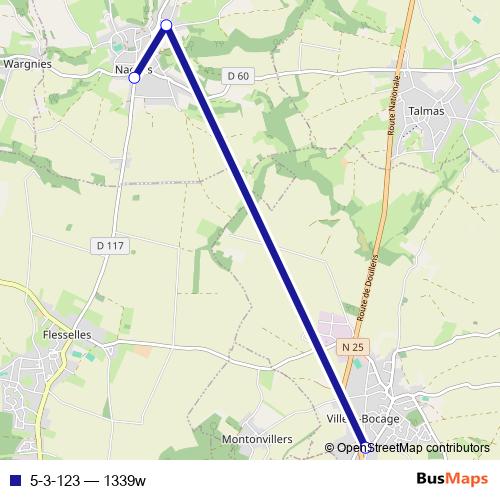 5-3-123 bus Line Map