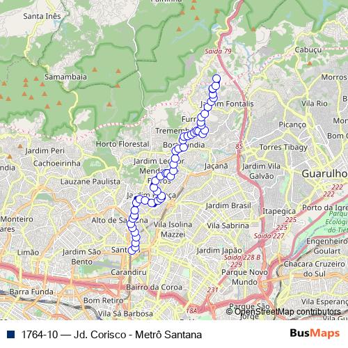 1764-10 bus Line Map