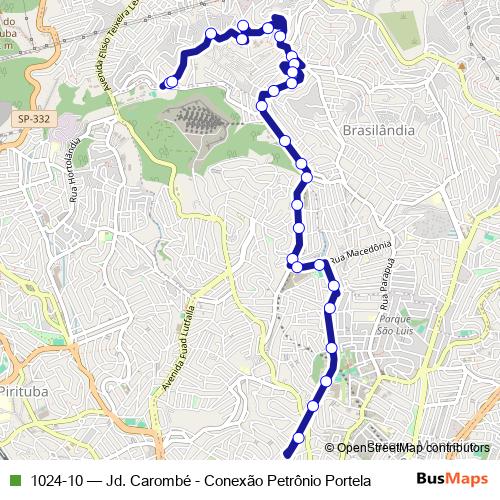1024-10 bus Line Map