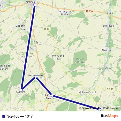 3-2-108 bus Line Map