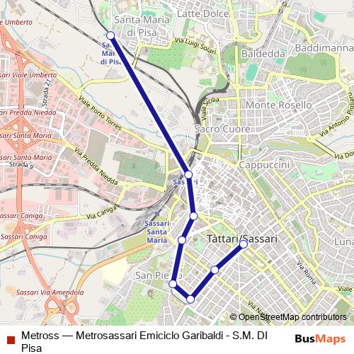 Metross tram Line Map